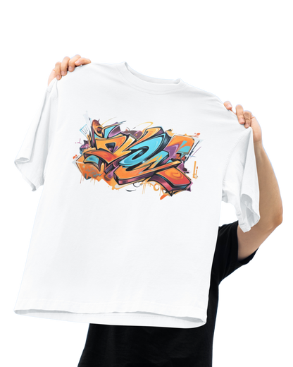 Premium Graffiti Oversized T-Shirt – Urban Vibe Edition