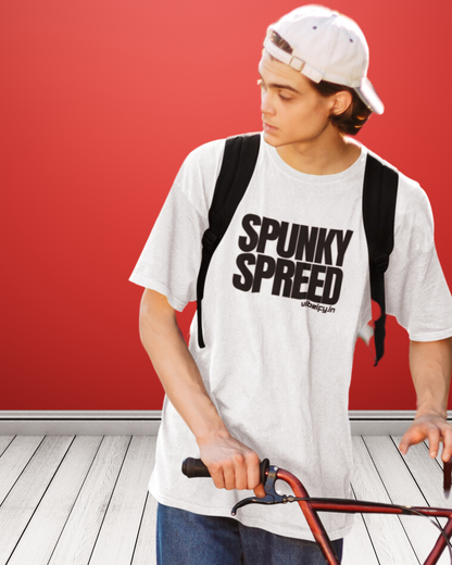 SPUNKY SPREED | Vibeify Unisex Oversized T-Shirt - Vibrant 100% Cotton Relaxed Fit Tee