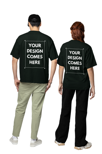 Customized Oversized Tee | Front & Back Print | Premium Cotton