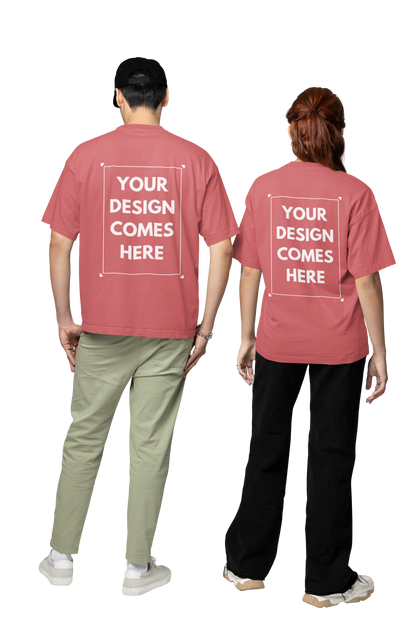 Customized Oversized Tee | Front & Back Print | Premium Cotton