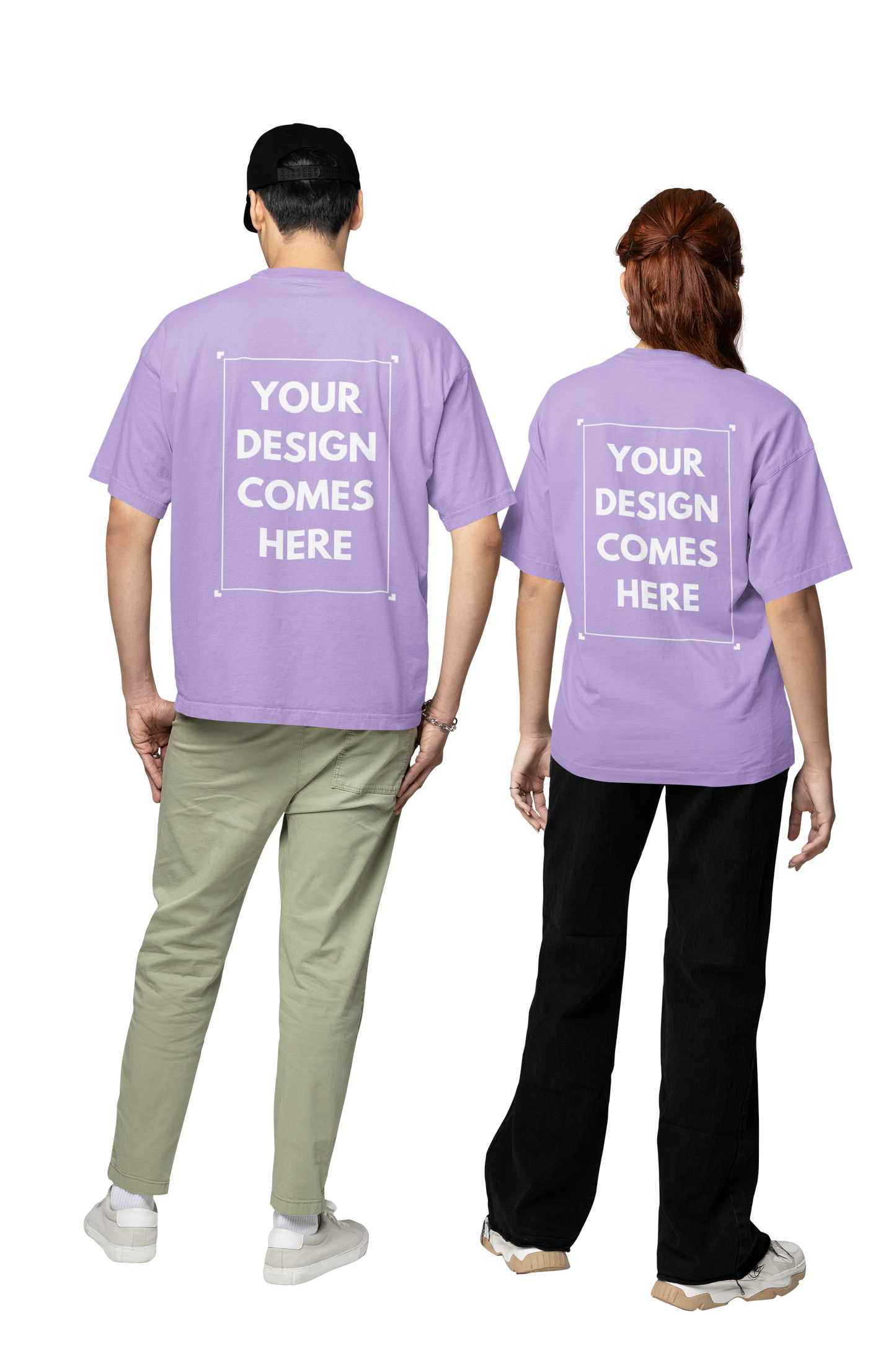 Customized Oversized Tee | Front & Back Print | Premium Cotton