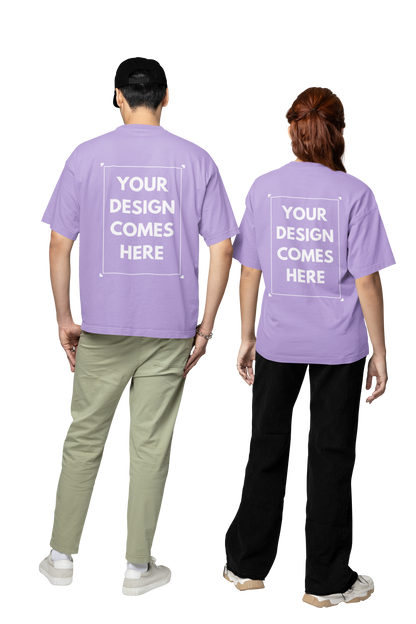 Customized Oversized Tee | Front & Back Print | Premium Cotton