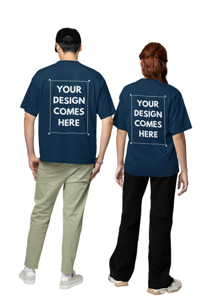 Customized Oversized Tee | Front & Back Print | Premium Cotton