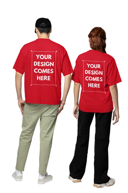 Customized Oversized Tee | Front & Back Print | Premium Cotton