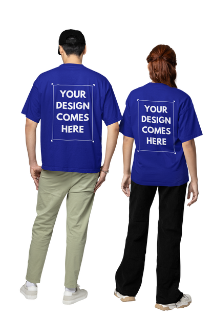 Customized Oversized Tee | Front & Back Print | Premium Cotton