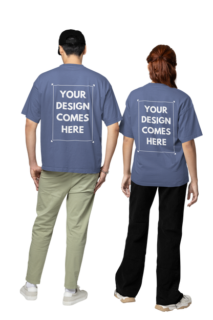 Customized Oversized Tee | Front & Back Print | Premium Cotton