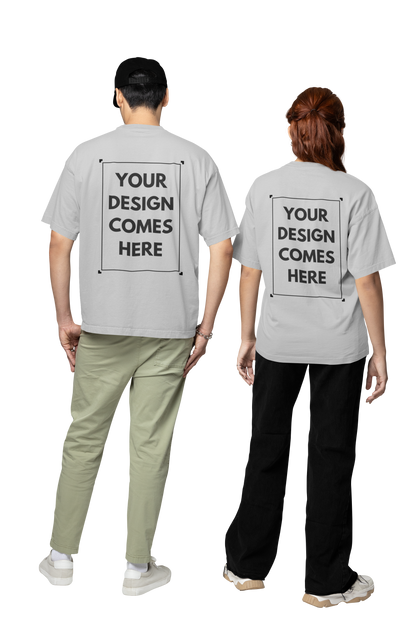 Customized Oversized Tee | Front & Back Print | Premium Cotton