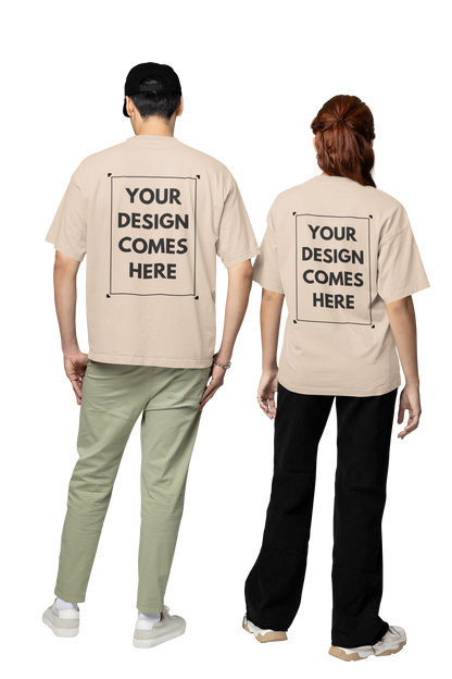 Customized Oversized Tee | Front & Back Print | Premium Cotton