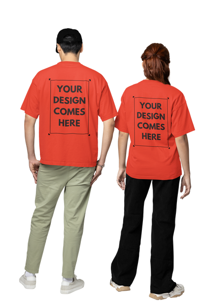 Customized Oversized Tee | Front & Back Print | Premium Cotton