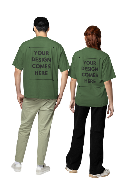 Customized Oversized Tee | Front & Back Print | Premium Cotton